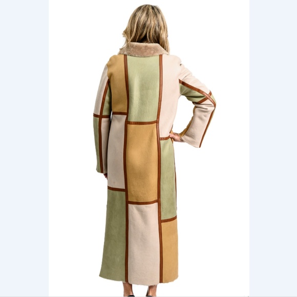 CLEARANCE Autunno Reversible Multicolor Fur Shearling - Picture 2 of 5